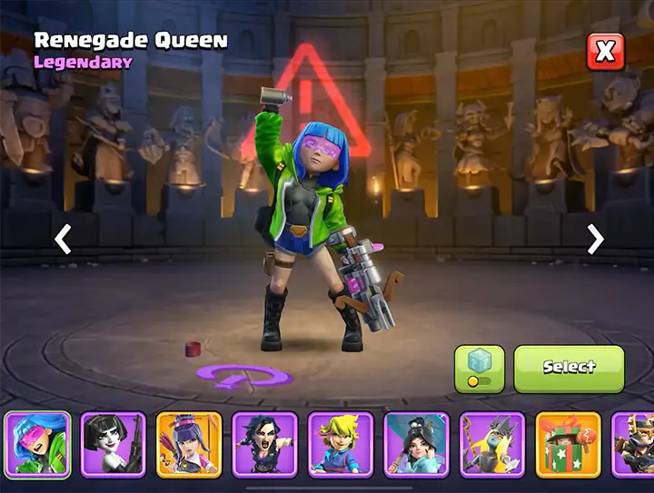Clash of Clans Сезон июля 2025 – Кибер-Clash 58 Renegade Queen - Cyberclash July Season 2025