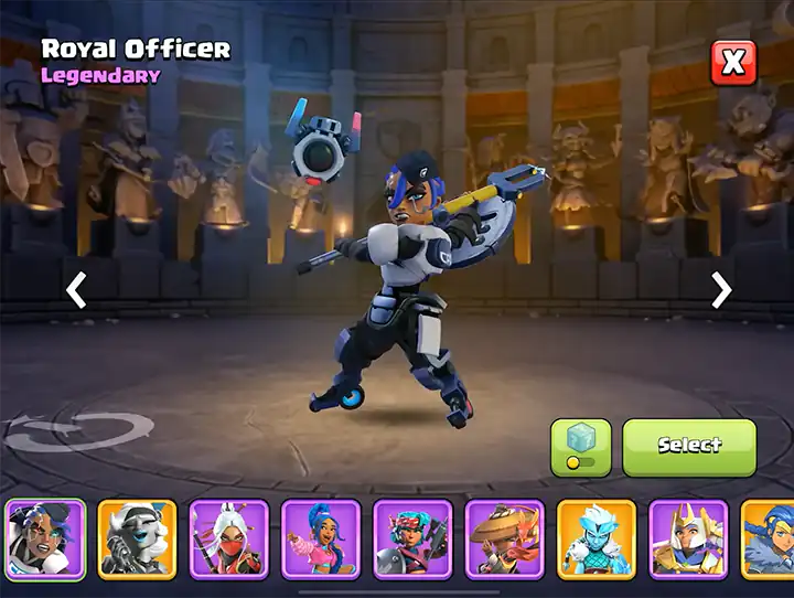 Clash of Clans Сезон июля 2025 – Кибер-Clash 60 Royal Officer - Cyberclash July Season 2025