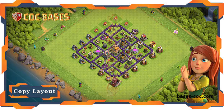 Top Farming Base TH7 with Link, Anti 3 Star Layout - Clash of Clans (270) 7 Top Farming Base TH7 with Link, Anti 3 Star Layout - Clash of Clans (270)