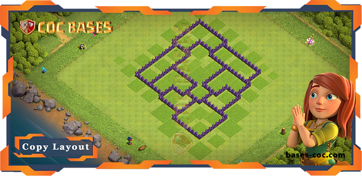 Coc bases Walls - Top Farming Base TH7 with Link, Anti 3 star, Anti Everything Layout - Clash of Clans (214)