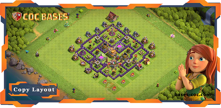 Top Farming Base TH7 with Link, Anti Everything Layout - Clash of Clans (264) 1 Top Farming Base TH7 with Link, Anti Everything Layout - Clash of Clans (264)