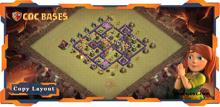 Top War Base TH7 with Link, Anti 2 Star, Anti Everything Layout - Clash of Clans (256) 8 Top War Base TH7 with Link, Anti 2 Star, Anti Everything Layout - Clash of Clans (256)