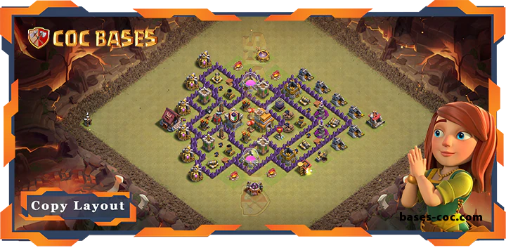 Top War Base TH7 with Link, Anti 2 Star, Anti Everything Layout - Clash of Clans (262) 3 Top War Base TH7 with Link, Anti 2 Star, Anti Everything Layout - Clash of Clans (262)