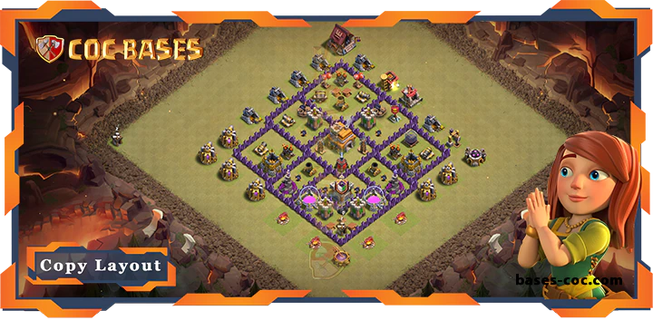 Top War Base TH7 with Link, Anti 2 Star, Anti Everything Layout - Clash of Clans (307) 5 Top War Base TH7 with Link, Anti 2 Star, Anti Everything Layout - Clash of Clans (307)