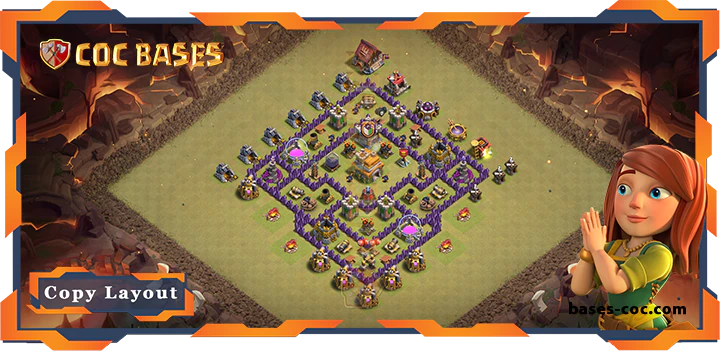 Top War Base TH7 with Link, Anti 3 Star, Hyrbid Layout - Clash of Clans (277) 12 Top War Base TH7 with Link, Anti 3 Star, Hyrbid Layout - Clash of Clans (277)
