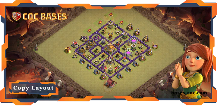 Top War Base TH7 with Link, Hybrid, Anti Everything, Defense Layout - Clash of Clans (303) 10 Top War Base TH7 with Link, Hybrid, Anti Everything, Defense Layout - Clash of Clans (303)