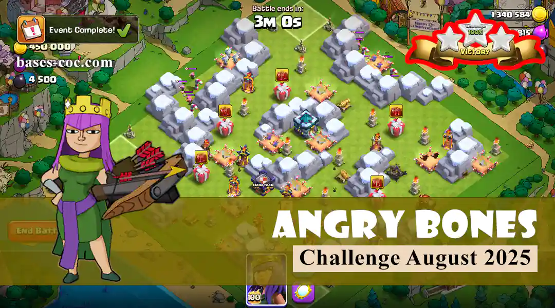 Easily get 3 stars in Angry Bones Challenge August 2025 - Clash of Clans 7 Angry Bones Challenge August 2025 - Clash of Clans
