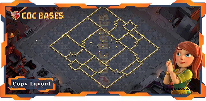 COC Bases Walls - Top War Base TH17 with Link, Defense Layout - Clash of Clans (249)