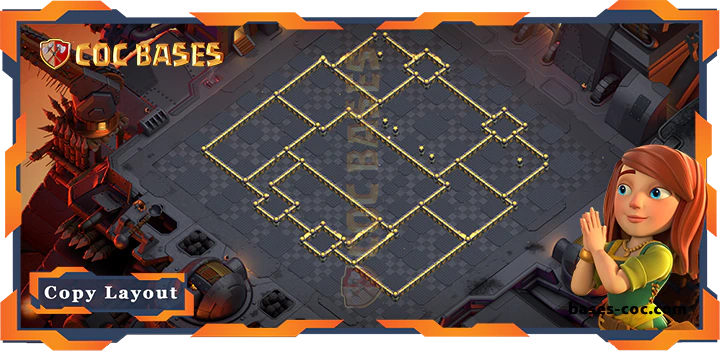 COC Bases Walls - Top War Base TH17 with Link, Defense Layout - Clash of Clans (341)