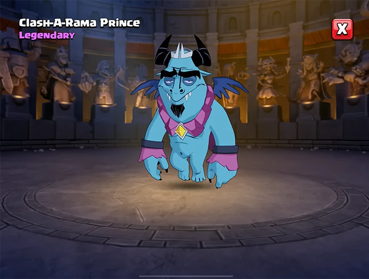 Clash A Rama Prince - Hero skin for Minion Prince of Season August 2025