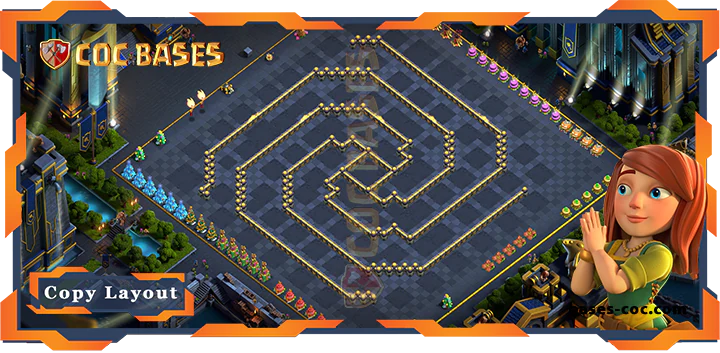 Coc bases Walls - Top Base TH17 with Link, Farming Layout - Clash of Clans (163)