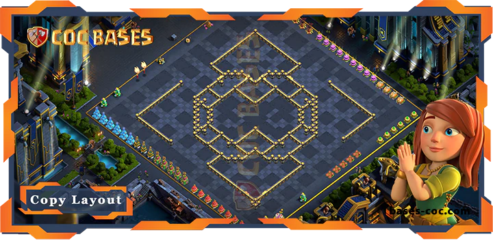 Coc bases Walls - Top Defense Base TH17 with Link, Anti Trophy Layout - Clash of Clans (166)