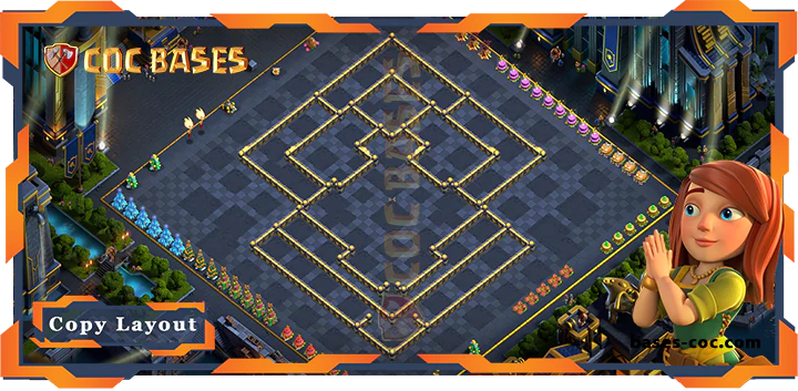 Coc bases Walls - Top Farming Base TH17 with Link, Anti 3 Star Layout - Clash of Clans (240)