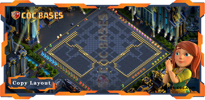 Coc bases Walls - Top Farming Base TH17 with Link, Anti Everything Layout - Clash of Clans (209)