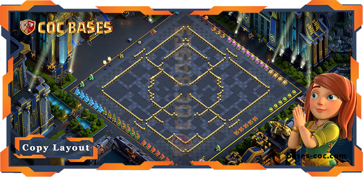 Coc bases Walls - Top Farming Base TH17 with Link, Hybrid Layout - Clash of Clans (179)
