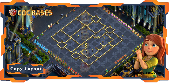 Coc bases Walls - Top Farming Base TH17 with Link, Hybrid Layout - Clash of Clans (225)