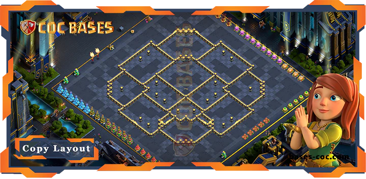 Coc bases Walls - Top TH17 with Link, Anti 2 Star, Anti Everything Layout - Clash of Clans (334)