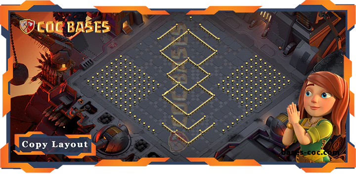 Coc bases Walls - Top Troll Base TH17 with Link, Funny Layout - Clash of Clans (230)