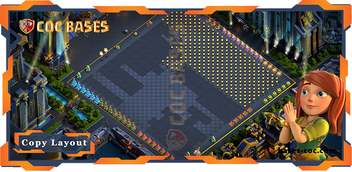 Coc bases Walls - Top Troll Base TH17 with Link, Funny Layout - Clash of Clans (231)