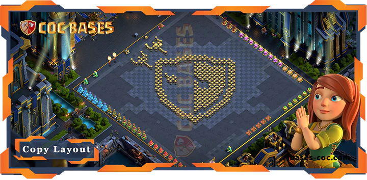 Coc bases Walls - Top Troll Base TH17 with Link, Funny Layout - Clash of Clans (250)