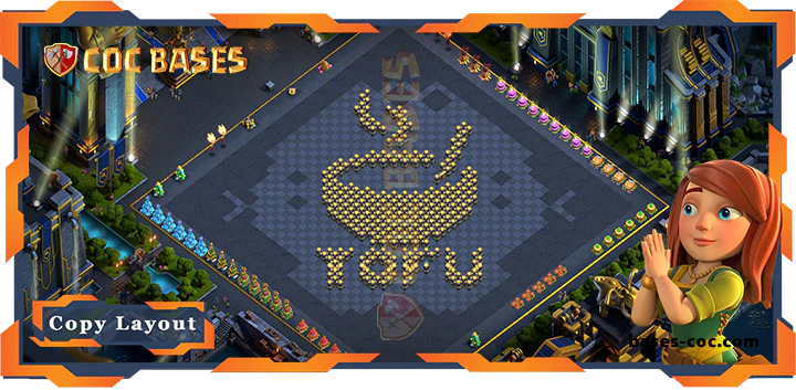 Coc bases Walls - Top Troll Base TH17 with Link, Funny Layout - Clash of Clans (332)