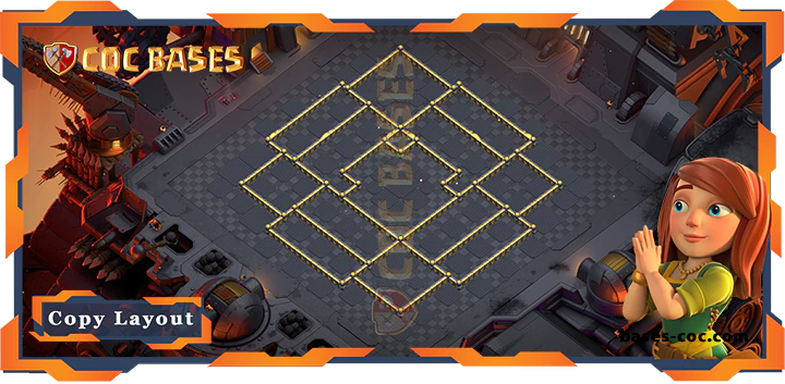 Coc bases Walls - Top War Base TH17 with Link, Anti 2 Star, Anti Eevrything Layout - Clash of Clans (191)