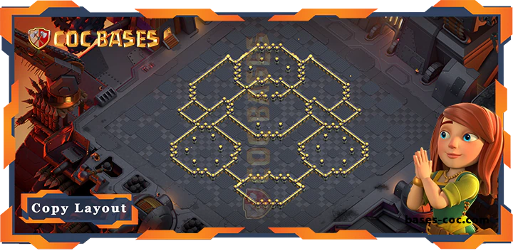 Coc bases Walls - Top War Base TH17 with Link, Anti 3 Star, Anti Everything Layout - Clash of Clans (223)