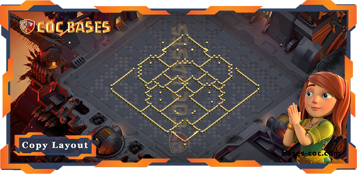 Coc bases Walls - Top War Base TH17 with Link, Anti 3 Star Layout - Clash of Clans (241)