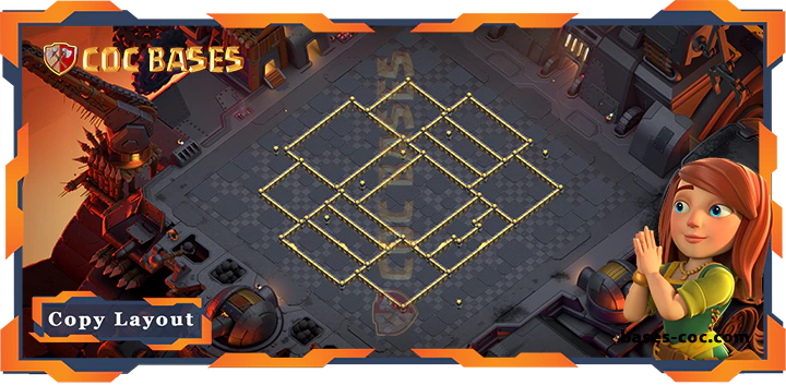Coc bases Walls - Top War Base TH17 with Link, Anti Everything, Defense Layout - Clash of Clans (204)