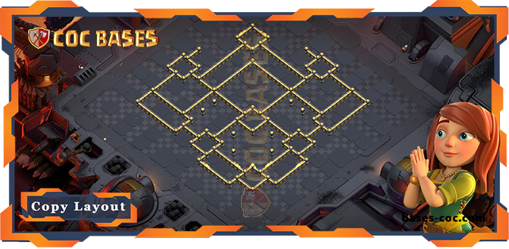 Coc bases Walls - Top War Base TH17 with Link, Anti Everything, Defense Layout - Clash of Clans (303)