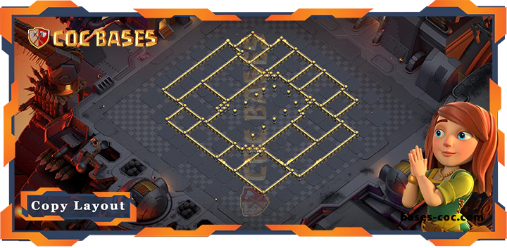 Coc bases Walls - Top War Base TH17 with Link, Defense Layout - Clash of Clans (237)