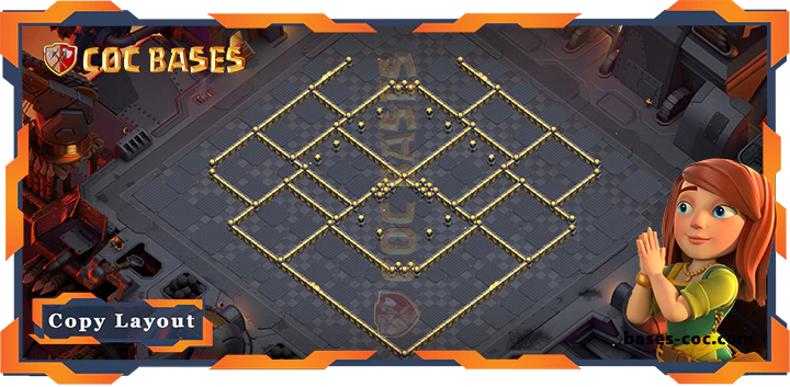 Coc bases Walls - Top War Base TH17 with Link, Defense, Layout - Clash of Clans (246)