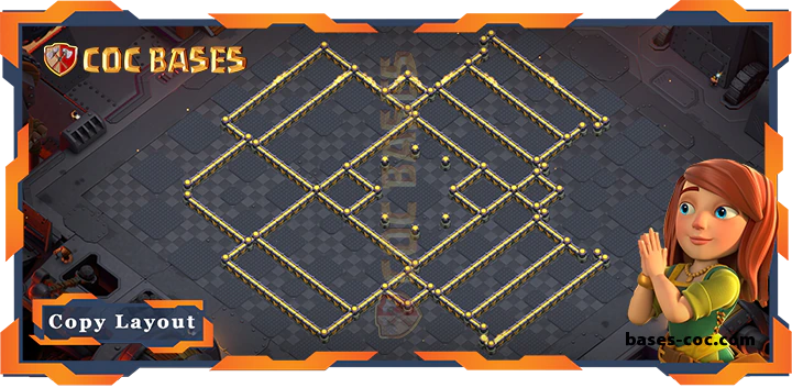 Coc bases Walls - Top War Base TH17 with Link, Hybrid, Legend League Layout - Clash of Clans (263)