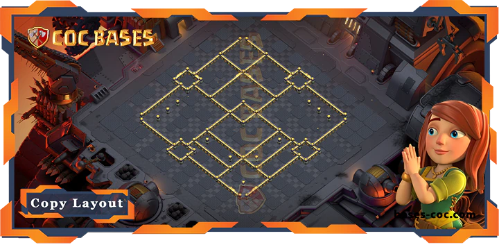 Coc bases Walls - Top War TH17 with Link, Anti 2 Star, Anti Everything Layout - Clash of Clans (319)