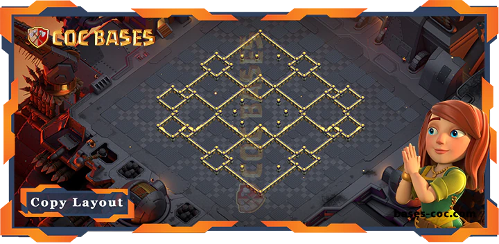 Coc bases Walls - Top War TH17 with Link, Anti 2 Star, Legend League Layout - Clash of Clans (328)