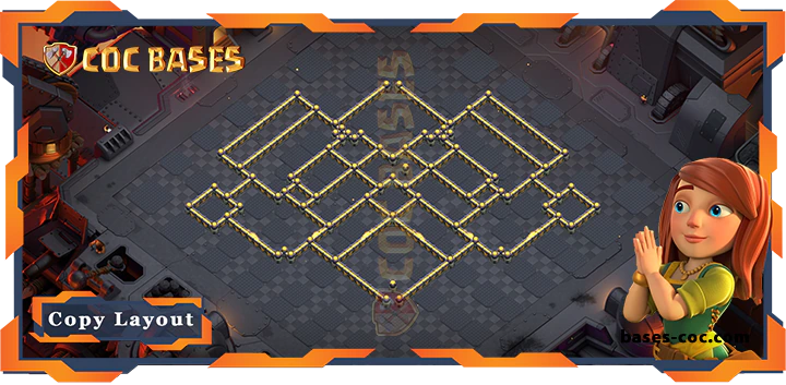 Coc bases Walls - Top War TH17 with Link, Anti 3 Star Layout - Clash of Clans (318)