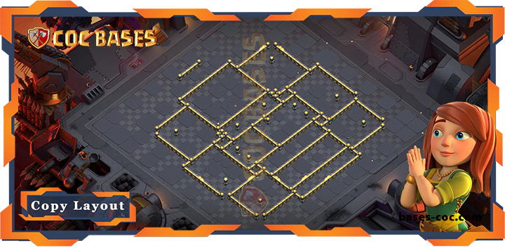 Coc bases Walls - Top War TH17 with Link, Anti 3 Star Layout - Clash of Clans (333)
