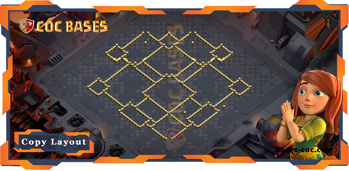 Coc bases Walls - Top War TH17 with Link, Defense, Anti Everything Layout - Clash of Clans (322)