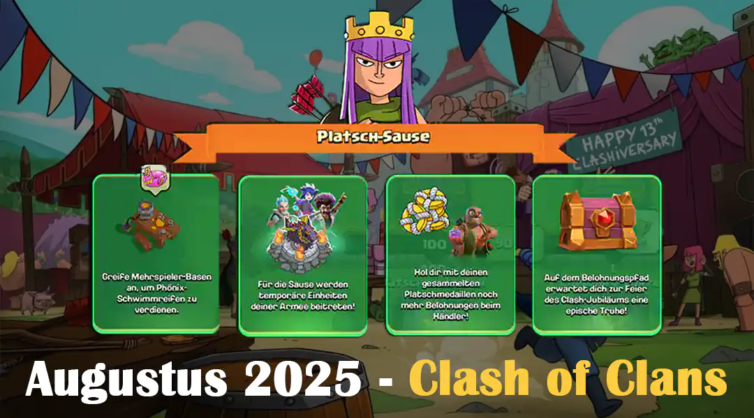 Platsch-Sause Eventmente 2025 - Clash of Clans