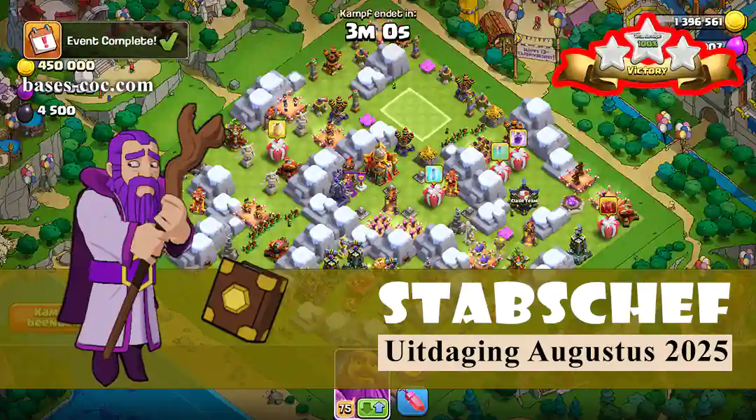 Druide Balansveranderingen 4 Stabschef Uitdaging augustus 2025 - Clash of Clans