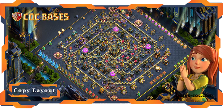 Top Base TH17 with Link, Farming Layout - Clash of Clans (163)