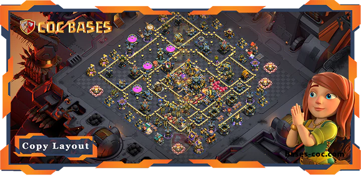 Top Base TH17 with Link, War/CWL, Anti 2 Star, Defense Layout - Clash of Clans (292) 2 Top Base TH17 with Link, WarCWL, Anti 2 Star, Defense Layout - Clash of Clans (292)