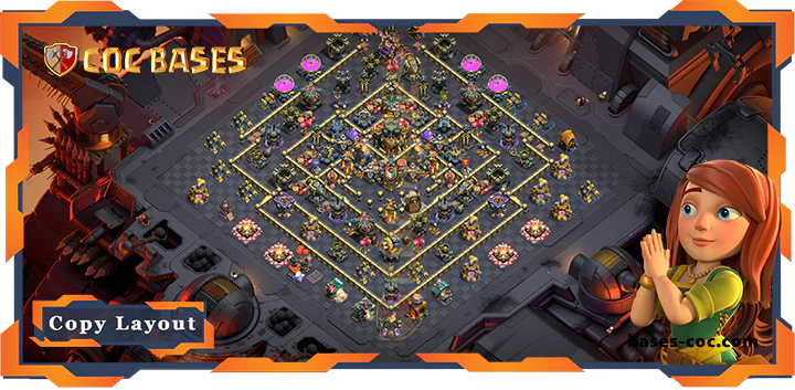 Top Base TH17 with Link, War/CWL, Anti 2 Star Layout - Clash of Clans (284) 11 Top Base TH17 with Link, WarCWL, Anti 2 Star Layout - Clash of Clans (284)