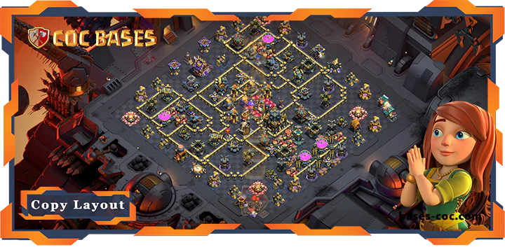 Top Base TH17 with Link, War/CWL, Hybrid Layout - Clash of Clans (286) 8 Top Base TH17 with Link, WarCWL, Hybrid Layout - Clash of Clans (286)