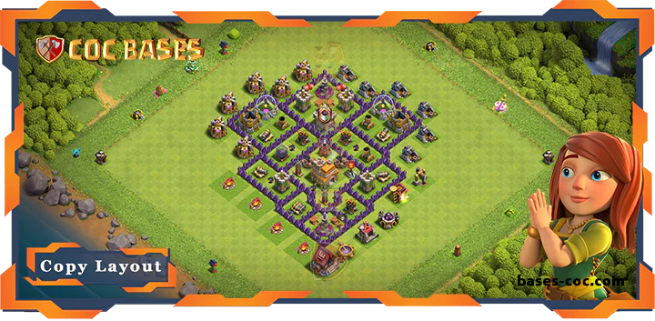 Top Base TH7 with Link, Anti 2 Star Layout - Clash of Clans (325) 12 Top Base TH7 with Link, Anti 2 Star Layout - Clash of Clans (325)