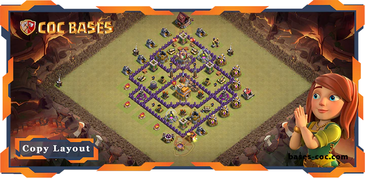 Top Base TH7 with Link, War/CWL, Hybrid, Anti 2 Star Layout - Clash of Clans (327) 10 Top Base TH7 with Link, WarCWL, Hybrid, Anti 2 Star Layout - Clash of Clans (327)