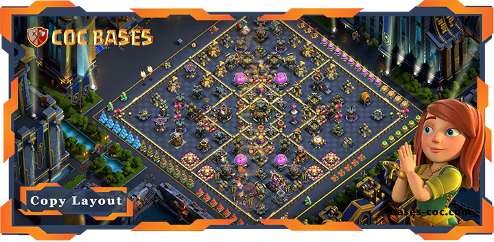 Top Farming Base TH17 with Link, Anti 3 Star, Anti Everyhing Layout - Clash of Clans (186)