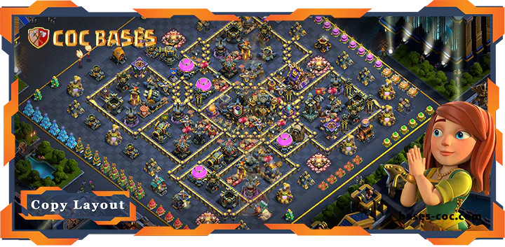 Top Farming Base TH17 with Link, Farming Layout - Clash of Clans (254)