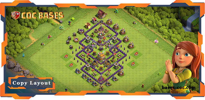 Top Farming Base TH7 with Link, Anti 2 Star, Anti Everything Layout - Clash of Clans (329) 8 Top Farming Base TH7 with Link, Anti 2 Star, Anti Everything Layout - Clash of Clans (329)