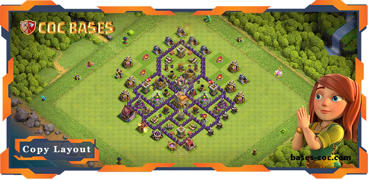 Top Farming Base TH7 with Link, Anti 3 Star Layout - Clash of Clans (344) 5 Top Farming Base TH7 with Link, Anti 3 Star Layout - Clash of Clans (344)